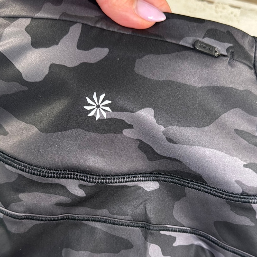 Athleta Match Point Black Camouflage Women's Skort with built in shorts - Picture 13 of 15